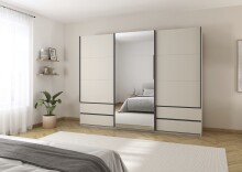 Schwebetürenschrank >Elara< in champagner /...