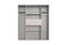 Drehtürenschrank >DIGIT< in KASCHMIR / DORENA EICHE DEKOR - 180x208x58cm (BxHxT)