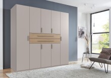 Drehtürenschrank >DIGIT< in KASCHMIR / DORENA EICHE DEKOR - 225x208x58cm (BxHxT)