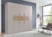 Drehtürenschrank >DIGIT< in KASCHMIR / DORENA EICHE DEKOR - 225x208x58cm (BxHxT)