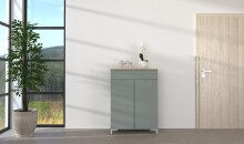 Kommode >Bari< (inkl. Füße) in Schilf supermatt - 78x110x41cm (BxHxT)