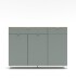 Sideboard >Bari< (inkl. Füße) in Schilf supermatt - 150x110x41cm (BxHxT)