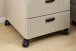 Rollcontainer >Glenn< in Basalt / Artisan Eiche Dekor, MDF - 45x66x55cm (BxHxT)