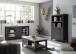 Couchtisch >Bocage< in San Remo, anthrazit, Holzwerkstoff - 114x43x60cm (BxHxT)