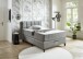 Boxspringbett >TraumZeit< inkl. wendbare 7 Zonen TTFK Matratze & Topper - 140x200 cm anthrazit