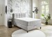 Boxspringbett >TraumZeit< inkl. wendbare 7 Zonen TTFK Matratze & Topper - 140x200 cm hellgrau