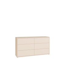 Schubkastenkommode >ALICE SPRINGS< in sandfarbig -...