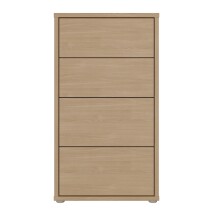 Schubkastenkommode >ALICE SPRINGS< Elegancia Eiche Dekor - 54,8x99,1x34,9cm (BxHxT)