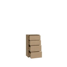 Schubkastenkommode >ALICE SPRINGS< Elegancia Eiche Dekor - 54,8x99,1x34,9cm (BxHxT)