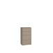 Schubkastenkommode >ALICE SPRINGS< in Taupe - 54,8x99,1x34,9cm (BxHxT)