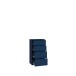Schubkastenkommode >ALICE SPRINGS< in Nachtblau - 54,8x99,1x34,9cm (BxHxT)