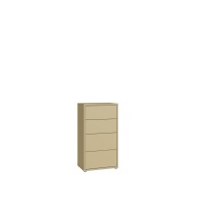 Schubkastenkommode >ALICE SPRINGS< in Buttergelb - 54,8x99,1x34,9cm (BxHxT)