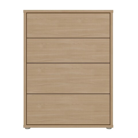 Schubkastenkommode >ALICE SPRINGS< Elegancia Eiche Dekor - 74,5x99,1x34,9cm (BxHxT)