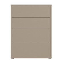 Schubkastenkommode >ALICE SPRINGS< in Taupe -...