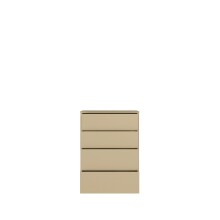 Schubkastenkommode >ALICE SPRINGS< in Buttergelb - 74,5x99,1x34,9cm (BxHxT)