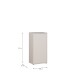 Kommode >ALICE SPRINGS< in Sandfarbig - 49,8x99,1x34,9cm (BxHxT)