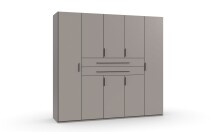 Drehtürenschrank >DIGIT< in SAHARAGRAU -...