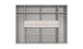 Drehtürenschrank >DIGIT< in WEISS + SCHWARZ - 270x208x58cm (BxHxT)