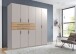 Drehtürenschrank >DIGIT< in KASCHMIR /  ARTISAN EICHE DEKOR - 225x208x58 (BxHxT)