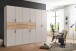 Drehtürenschrank >DIGIT< in KASCHMIR / ARTISAN EICHE DEKOR - 270x208x58 (BxHxT)