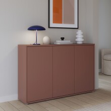 Sideboard >ALICE SPRINGS< in Terrakottafarbig - 154,2x99,1x34,9cm (BxHxT)