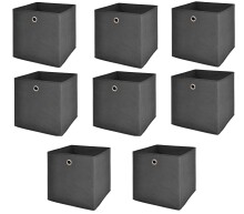 Faltbox >One< (8er-Set) in anthrazit, Polypropylen...