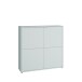Highboard >ALICE SPRINGS< in Secret grey - 124,5x121,5x34,9cm (BxHxT)