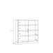 Highboard >ALICE SPRINGS< in Nachtblau - 124,5x121,5x34,9cm (BxHxT)