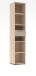 Aktenregal >Santorin< in Riva Eiche / Cashmere - 40x198x38 (BxHxT)