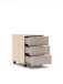 Rollcontainer >Santorin< in Riva Eiche / Cashmere - 45x61x55 (BxHxT)