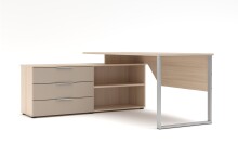 Regal-Schreibtisch >Santorin< in Riva Eiche Dekor,...
