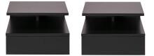 Nachtkonsole >Randers< (2er-Set) hängend, in dunkelgrau - 35x22,5x32 (BxHxT)