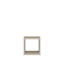 Regalwürfel >MAURO< in Taupe - 38,2x38,3x32,9cm (BxHxT)