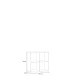 Regal >MAURO< in sandfarbig - 72,7x72,8x32,9cm (BxHxT)