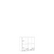 Regal >MAURO< in sandfarbig - 72,7x72,8x32,9cm (BxHxT)