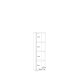 Regal >MAURO< in Taupe - 38,2x141,8x32,9cm (BxHxT)