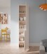 Stauraumschrank >ALICE SPRINGS< in sandfarben - 49,8x214,3x34,9cm (BxHxT)