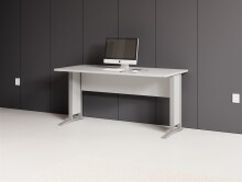 Schreibtisch >Clermont< in weiss Dekor - 150x73x70 (BxHxT)