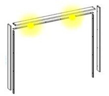 Passepartout >Denver< in Graphit - 320,6x229,9x23cm...