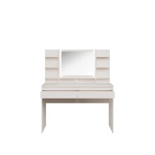 Schminktisch >LISSON< in Sand inkl. Beleuchtung - 120x141x42cm (BxHxT)