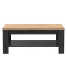 Couchtisch >BOHOL< in Riviera Eiche / Cabezone Eiche - 100x45,7x60cm (BxHxT)