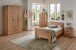 Bett >NADJA< in ARTISAN EICHE NACHBILDUNG - 98x85x207cm (BxHxT)