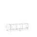 Lowboard >ALICE SPRINGS< in Salbei, Spanplate  - 154,2x41,5x34,9cm (BxHxT)