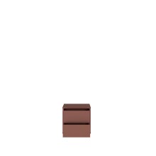 Nachtkommode >ALICE SPRINGS< in Terrakotta - 49,8x47,9x41,5cm (BxHxT)