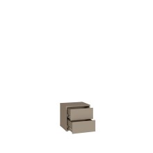 Nachtkommode >ALICE SPRINGS< in Taupe - 49,8x47,9x41,5cm (BxHxT)