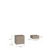 Nachtkommode >ALICE SPRINGS< in Taupe - 49,8x47,9x41,5cm (BxHxT)