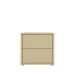 Nachtkommode >ALICE SPRINGS< in Buttergelb - 49,8x47,9x41,5cm (BxHxT)
