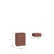Nachtkommode >ALICE SPRINGS< in Terrakotta - 49,8x68,7x41,5cm (BxHxT)