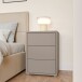 Nachtkommode >ALICE SPRINGS< in Taupe - 49,8x68,7x41,5cm (BxHxT)