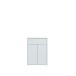 Schuhkommode >ALICE SPRINGS< in Secret grey - 74,5x99,1x34,9cm (BxHxT)